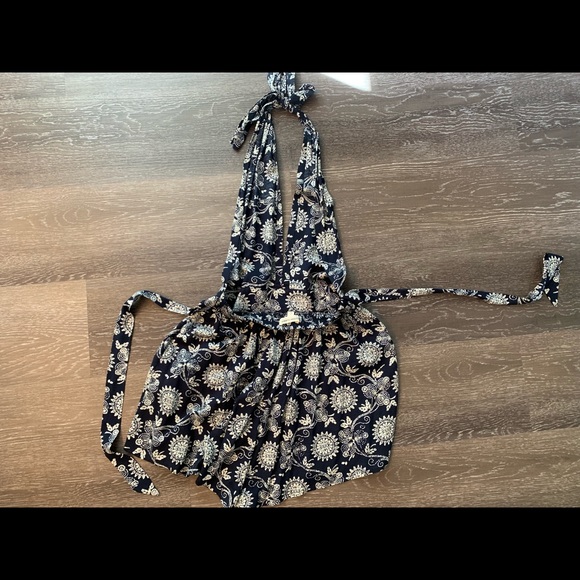 Deep Halter Romper - Picture 1 of 3